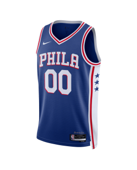 Personalisiertes Philadelphia 76ers Blue Icon Trikot