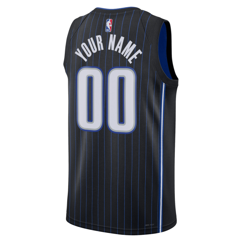 Personalisiertes Orlando Magic Schwarz Icon Trikot