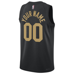 Personalisiertes schwarzes Statement-Trikot der Cleveland Cavaliers
