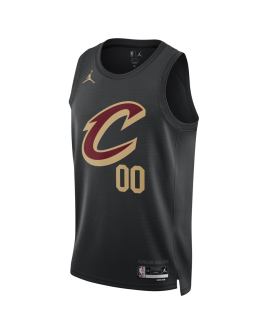 Personalisiertes schwarzes Statement-Trikot der Cleveland Cavaliers