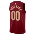 Personalisiertes Cleveland Cavaliers Burgundy Icon Trikot