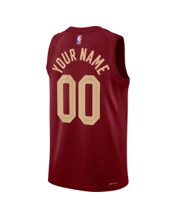 Personalisiertes Cleveland Cavaliers Burgundy Icon Trikot