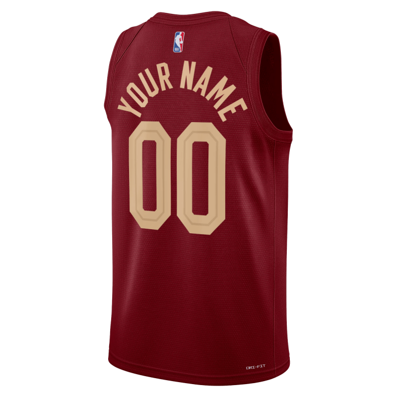 Personalisiertes Cleveland Cavaliers Burgundy Icon Trikot