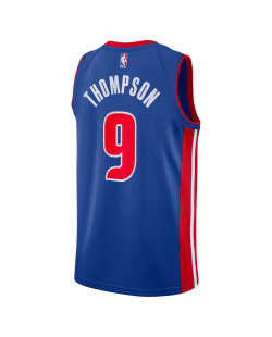 Ausar Thompson #9 Detroit Pistons Blue Icon Trikot