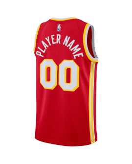 Personalisiertes Atlanta Hawks Red Icon Trikot