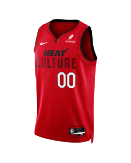 Personalisiertes Miami Heat Culture Red City Edition-Trikot