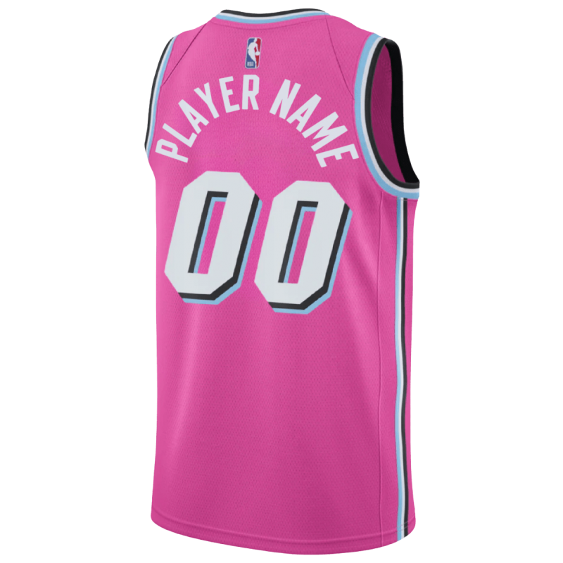 Personalisiertes Miami Heat Pink Sunset Vice Trikot