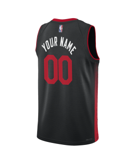 Personalisiertes Miami Heat Culture Schwarz City Edition-Trikot