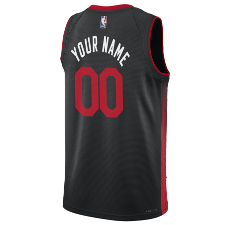 Personalisiertes Miami Heat Culture Schwarz City Edition-Trikot