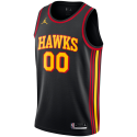 Personalisiertes schwarzes Statement-Trikot der Atlanta Hawks