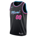 Personalisiertes schwarzes Miami Heat Vice Nights-Trikot