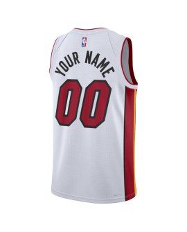 Personalisiertes Miami Heat Weiß Association-Trikot