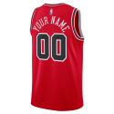 Personalisiertes Chicago Bulls Red Icon Trikot