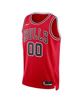 Personalisiertes Chicago Bulls Red Icon Trikot