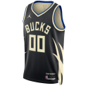 Personalisiertes Milwaukee Bucks Schwarz Fast Statement-Trikot