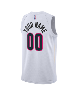 Personalisiertes Miami Heat Weiß Mashup Trikot