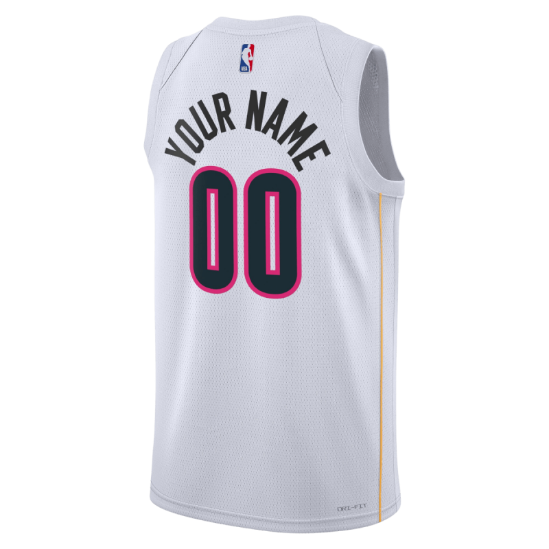 Personalisiertes Miami Heat Weiß Mashup Trikot