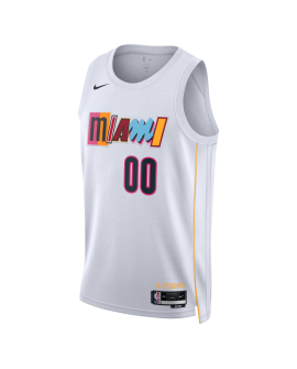 Personalisiertes Miami Heat Weiß Mashup Trikot