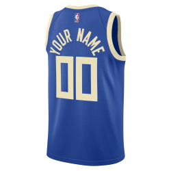 Personalisiertes Milwaukee Bucks Royal City Edition-Trikot