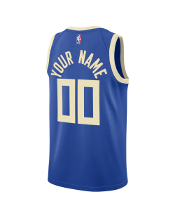 Personalisiertes Milwaukee Bucks Royal City Edition-Trikot