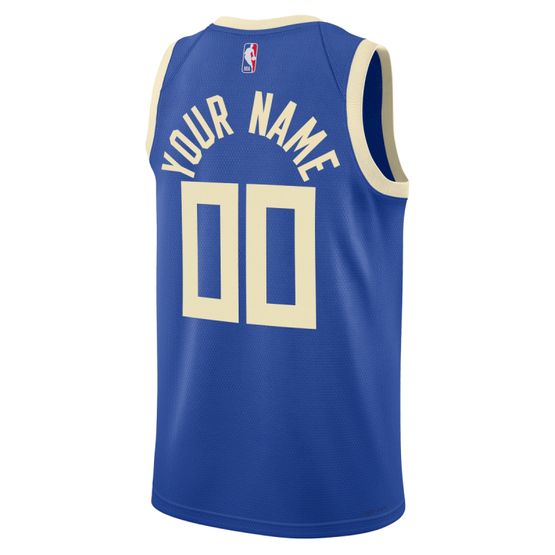 Personalisiertes Milwaukee Bucks Royal City Edition-Trikot