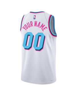 Personalisiertes Miami Heat Weiß City Edition-Trikot
