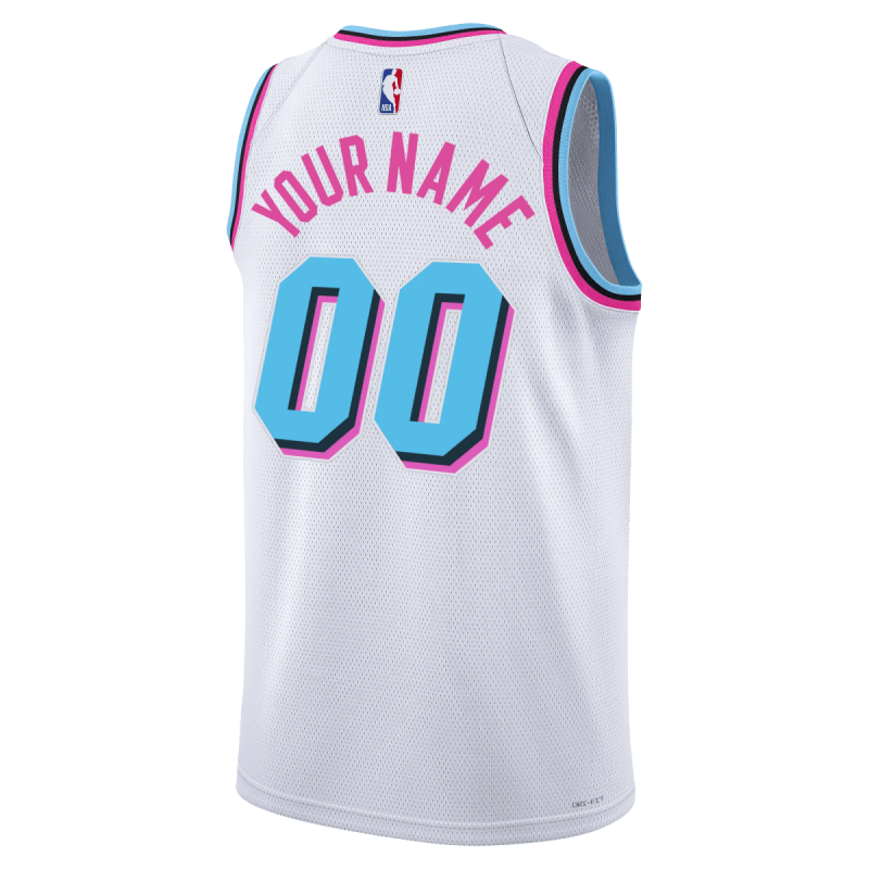 Personalisiertes Miami Heat Weiß City Edition-Trikot