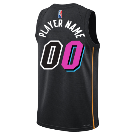 Personalisiertes Miami Heat Schwarz Mashup Trikot