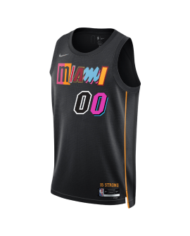 Personalisiertes Miami Heat Schwarz Mashup Trikot
