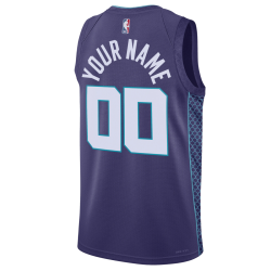 Personalisiertes Lila-Statement-Trikot der Charlotte Hornets