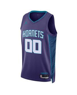 Personalisiertes Lila-Statement-Trikot der Charlotte Hornets