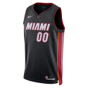 Personalisiertes Miami Heat Schwarz Icon Trikot