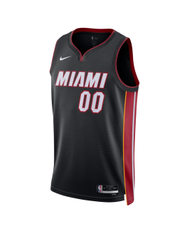 Personalisiertes Miami Heat Schwarz Icon Trikot