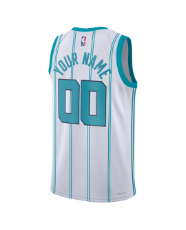 Personalisiertes Charlotte Hornets Weiß Association-Trikot