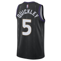 Immanuel Quickley #5 Toronto Raptors Schwarz City Edition-Trikot