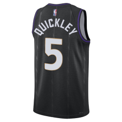 Immanuel Quickley #5 Toronto Raptors Schwarz City Edition-Trikot