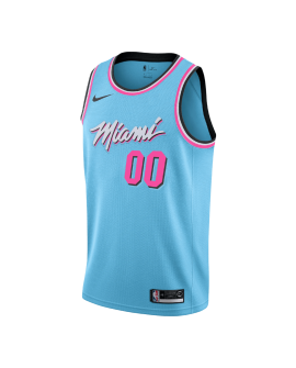 Personalisiertes blaues Miami Heat ViceWave-Trikot