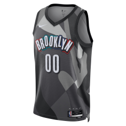 Personalisiertes Brooklyn Nets Grey City Edition-Trikot