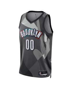 Personalisiertes Brooklyn Nets Grey City Edition-Trikot