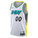 Personalisiertes Weiß City Edition-Trikot der Indiana Pacers