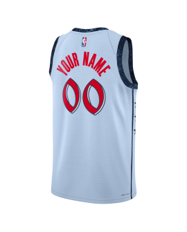 Benutzerdefiniertes personalisiertes Trikot der Washington Wizards Blue City Edition