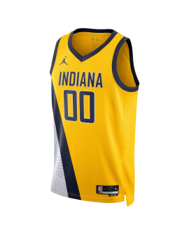Personalisiertes Gold-Statement-Trikot der Indiana Pacers