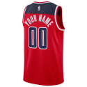 Benutzerdefiniertes personalisiertes Jersey der Washington Wizards Red Icon