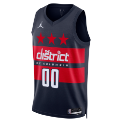 Benutzerdefiniertes, personalisiertes Trikot der Washington Wizards mit blauer Aussage