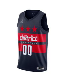 Benutzerdefiniertes, personalisiertes Trikot der Washington Wizards mit blauer Aussage