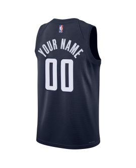 Benutzerdefiniertes, personalisiertes Trikot der Washington Wizards mit blauer Aussage