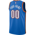Personalisiertes Oklahoma City Thunder Blue Icon Trikot