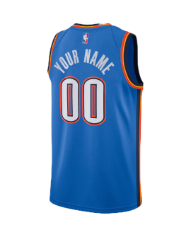 Personalisiertes Oklahoma City Thunder Blue Icon Trikot