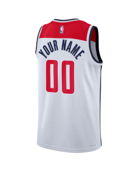 Personalisiertes Trikot der Washington Wizards Weiß Association