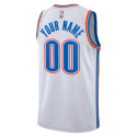 Personalisiertes Oklahoma City Thunder Weiß Association-Trikot